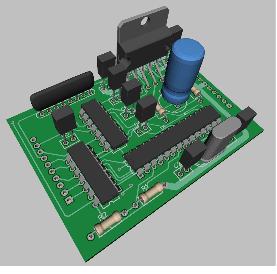 Electronic circuit 3D PIC-Servo